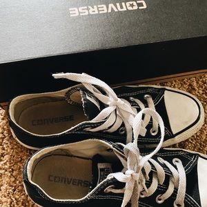 All Star Black Converse Size 6 Woman or 4 Men